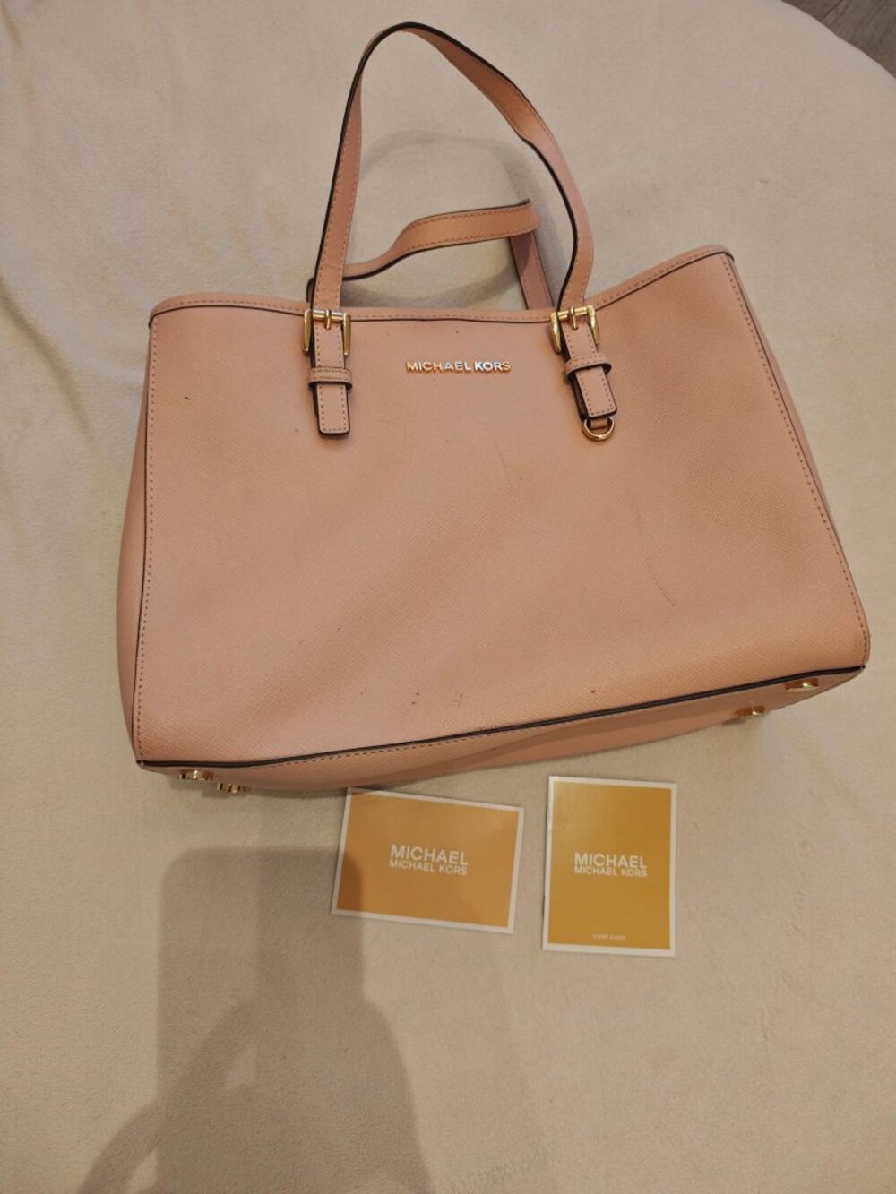 Michael Kors Blush Pink Saffiano Tote Bag